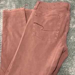 American Eagle mauve jeggings, EUC size 12